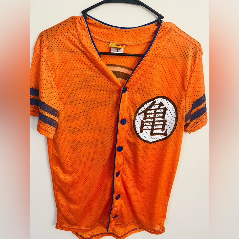 Dragon Ball Z Shirt Jersey Goku Gi Roshi King Kai Symbol Size S
